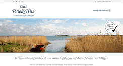 Desktop Screenshot of ferienwohnungen-ruegen-ostsee.de